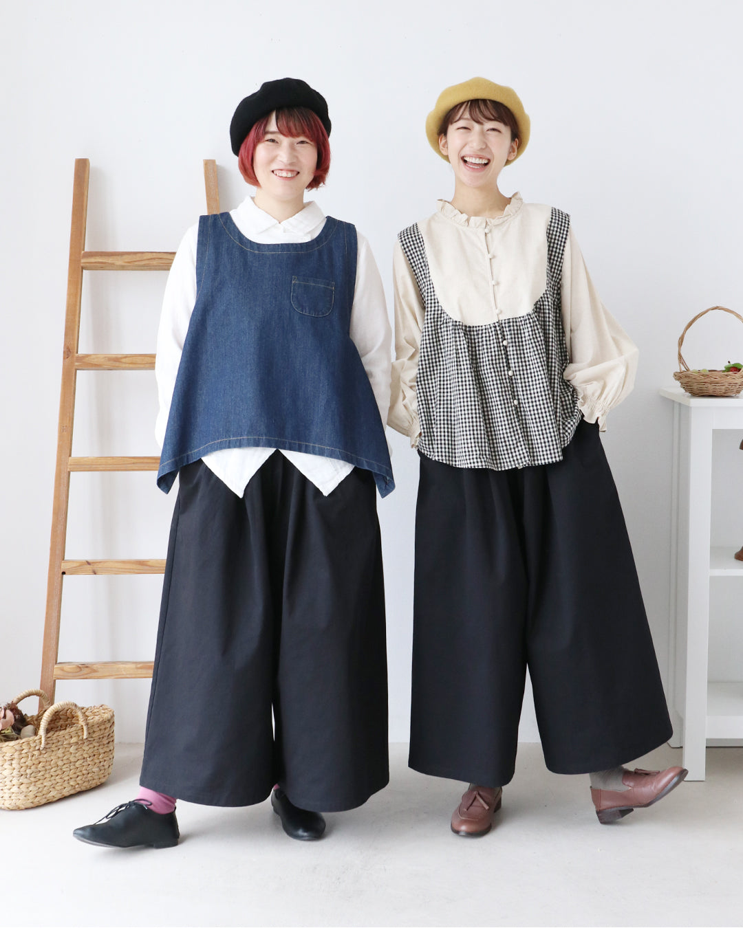 サンポクシェル sanpo kuschel sanpoオリジナル【S～3L対応】わたし、股ずれ知らずさん。ワイドパンツ （ブラック） ブラック