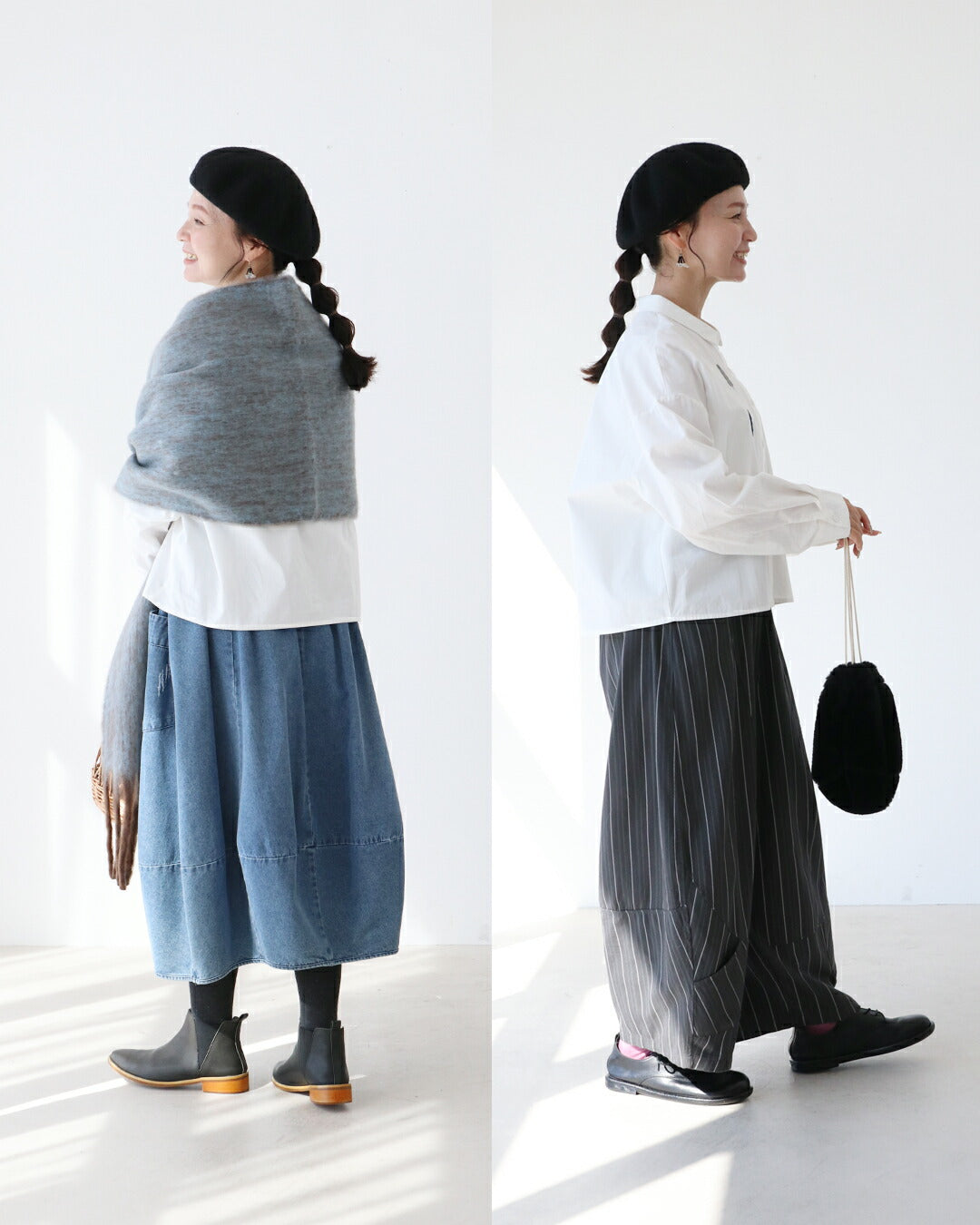 サンポクシェル sanpo kuschel ツリー刺繍シャツ （ホワイト） ホワイト
