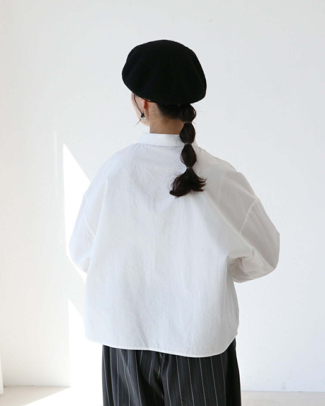サンポクシェル sanpo kuschel ツリー刺繍シャツ （ホワイト） ホワイト