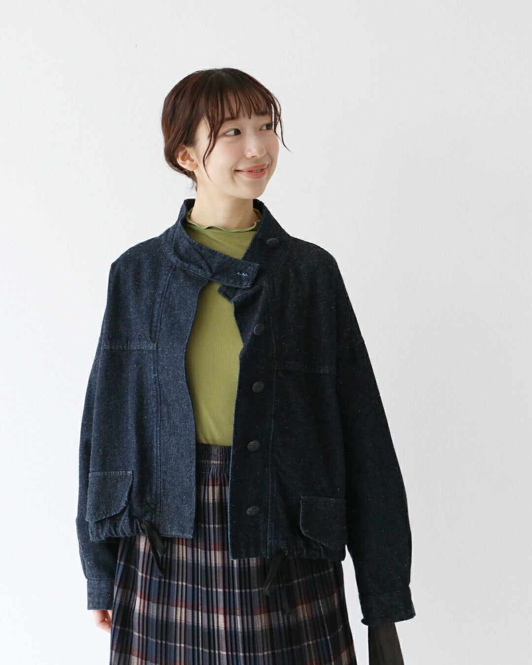 サンポクシェル sanpo kuschel 首まであたたかアウター （ネイビー） ネイビー
