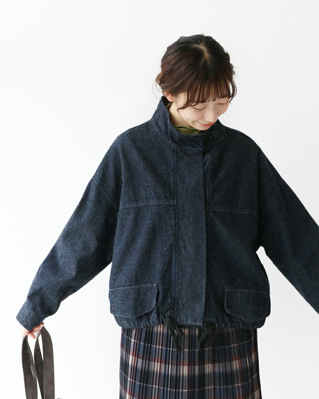 サンポクシェル sanpo kuschel 首まであたたかアウター （ネイビー） ネイビー