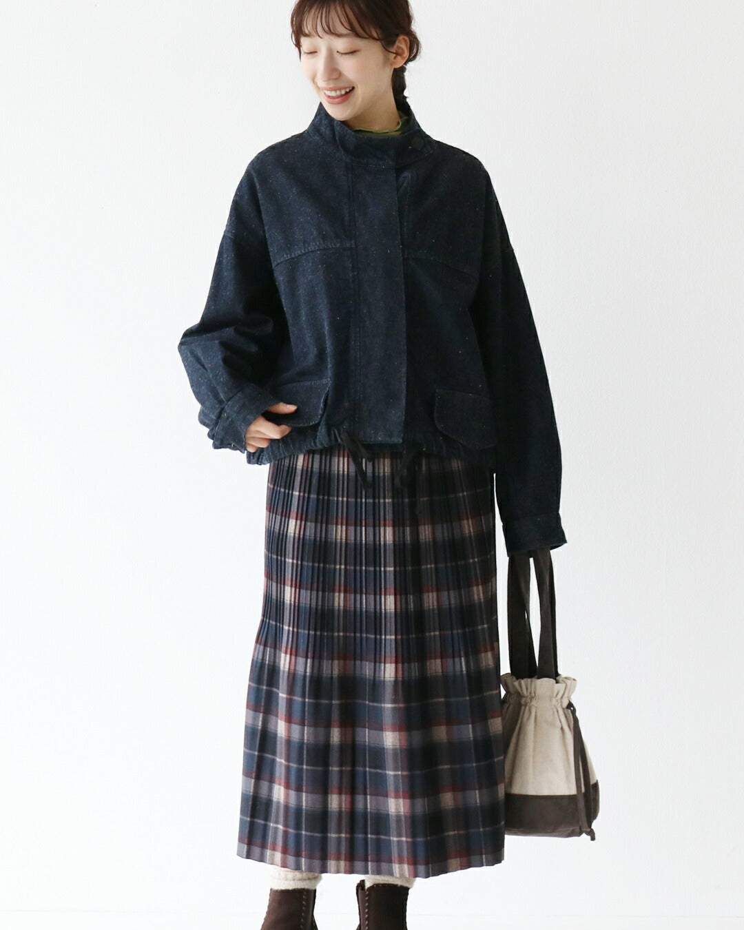 サンポクシェル sanpo kuschel 首まであたたかアウター （ネイビー） ネイビー