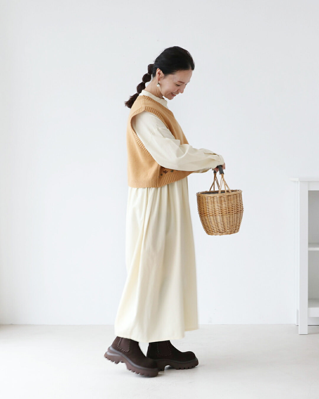 サンポクシェル sanpo kuschel 脚長ベスト （イエロー） イエロー