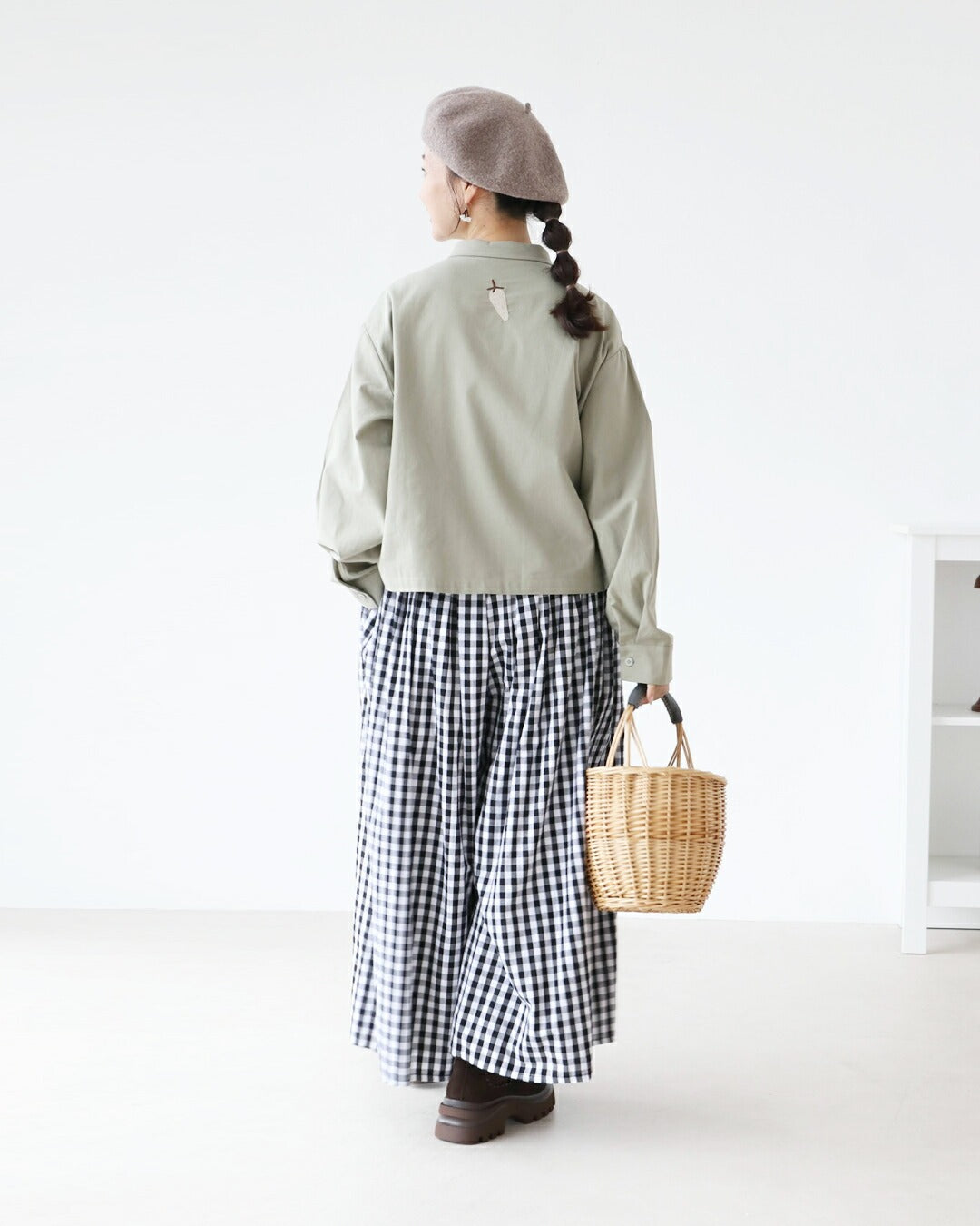 サンポクシェル sanpo kuschel たべもの刺繍シャツ （グリーン） グリーン