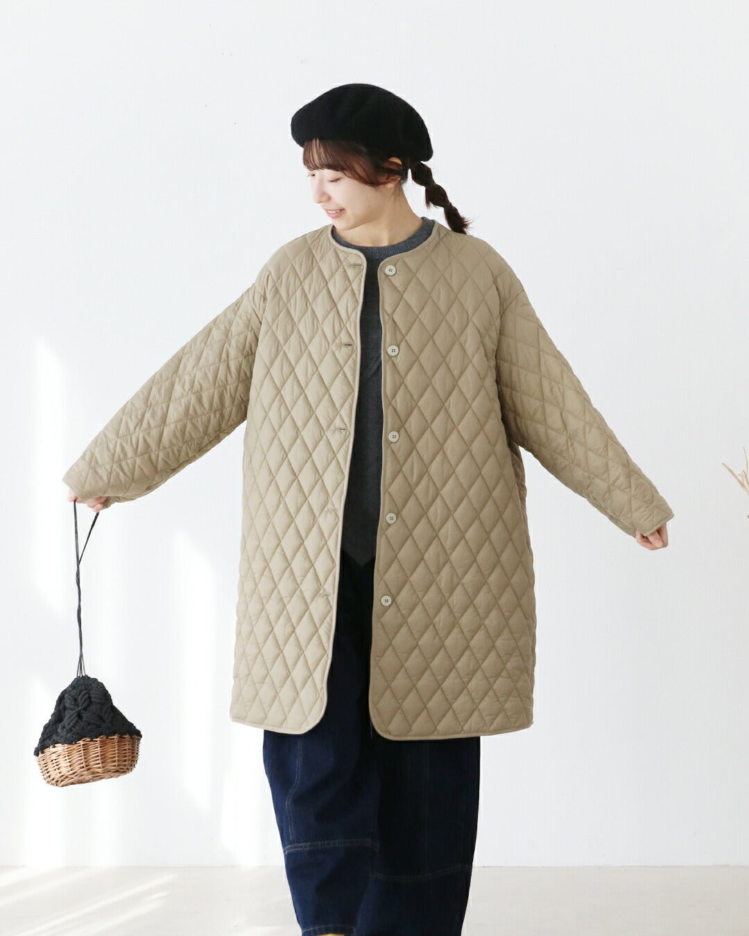 サンポクシェル sanpo kuschel 取り外し可能なライナー付きコート （アイボリー） アイボリー