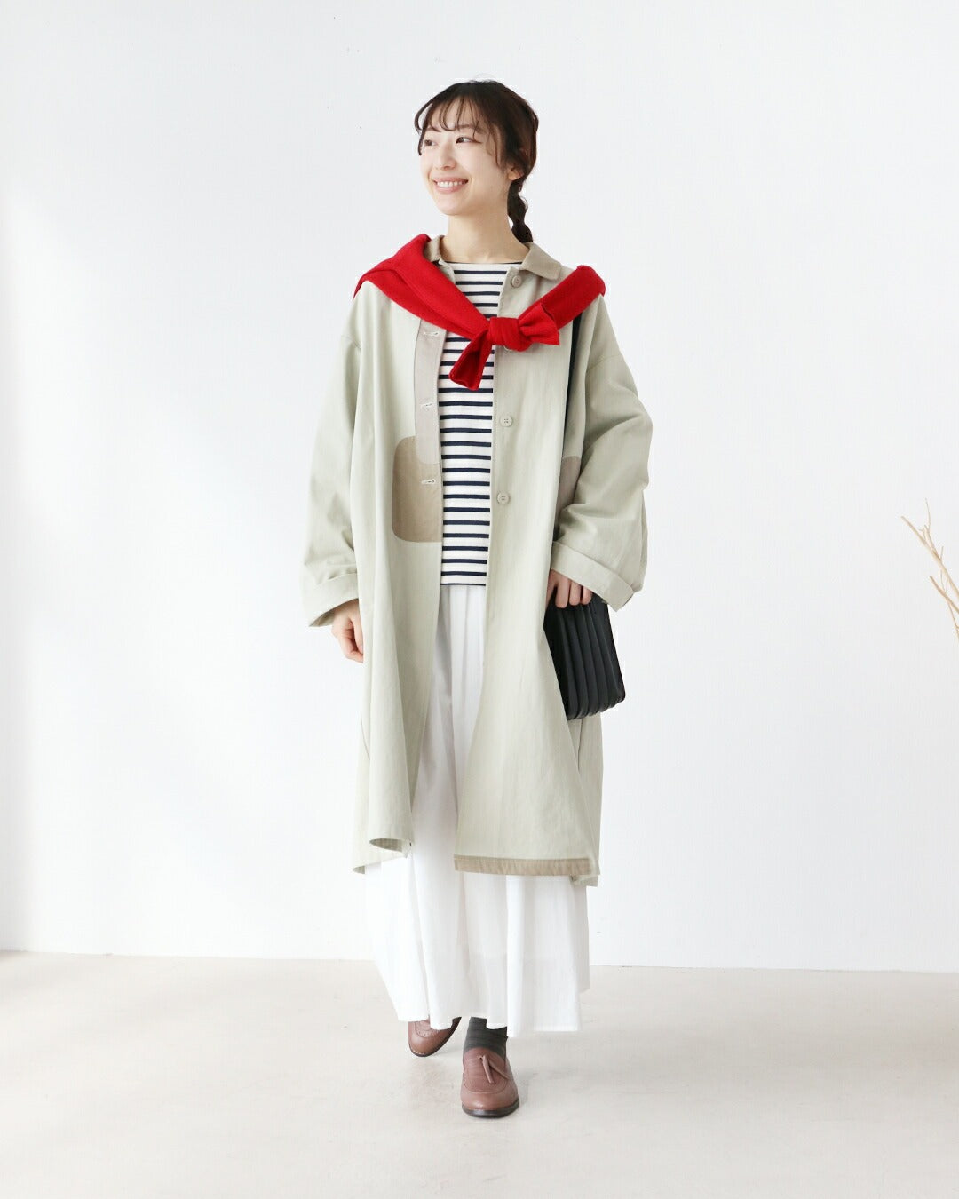 サンポクシェル sanpo kuschel 取り外し可能なライナー付きコート （アイボリー） アイボリー