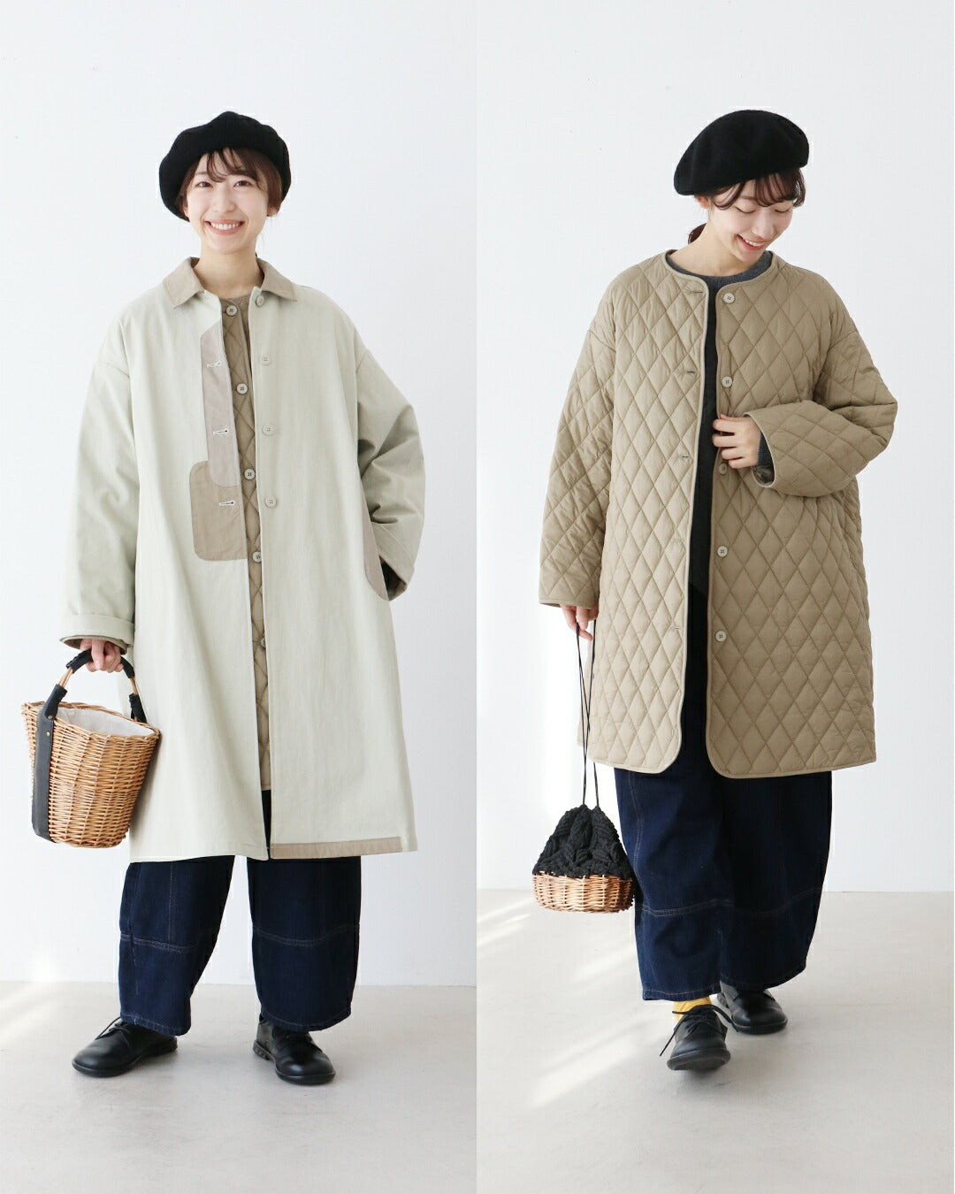 サンポクシェル sanpo kuschel 取り外し可能なライナー付きコート （アイボリー） アイボリー