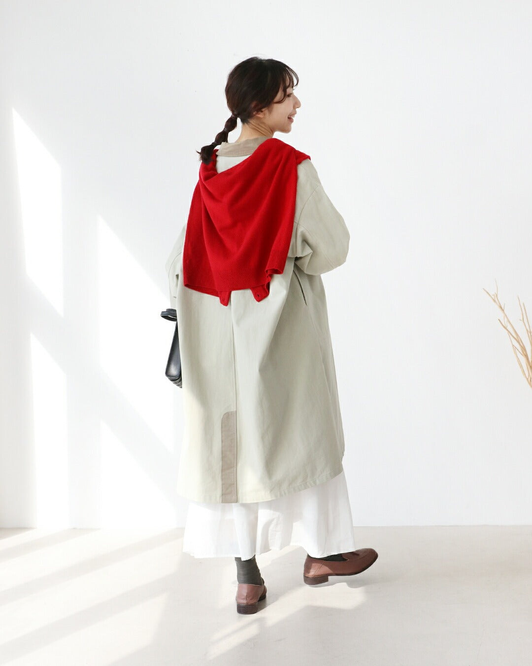 サンポクシェル sanpo kuschel 取り外し可能なライナー付きコート （アイボリー） アイボリー