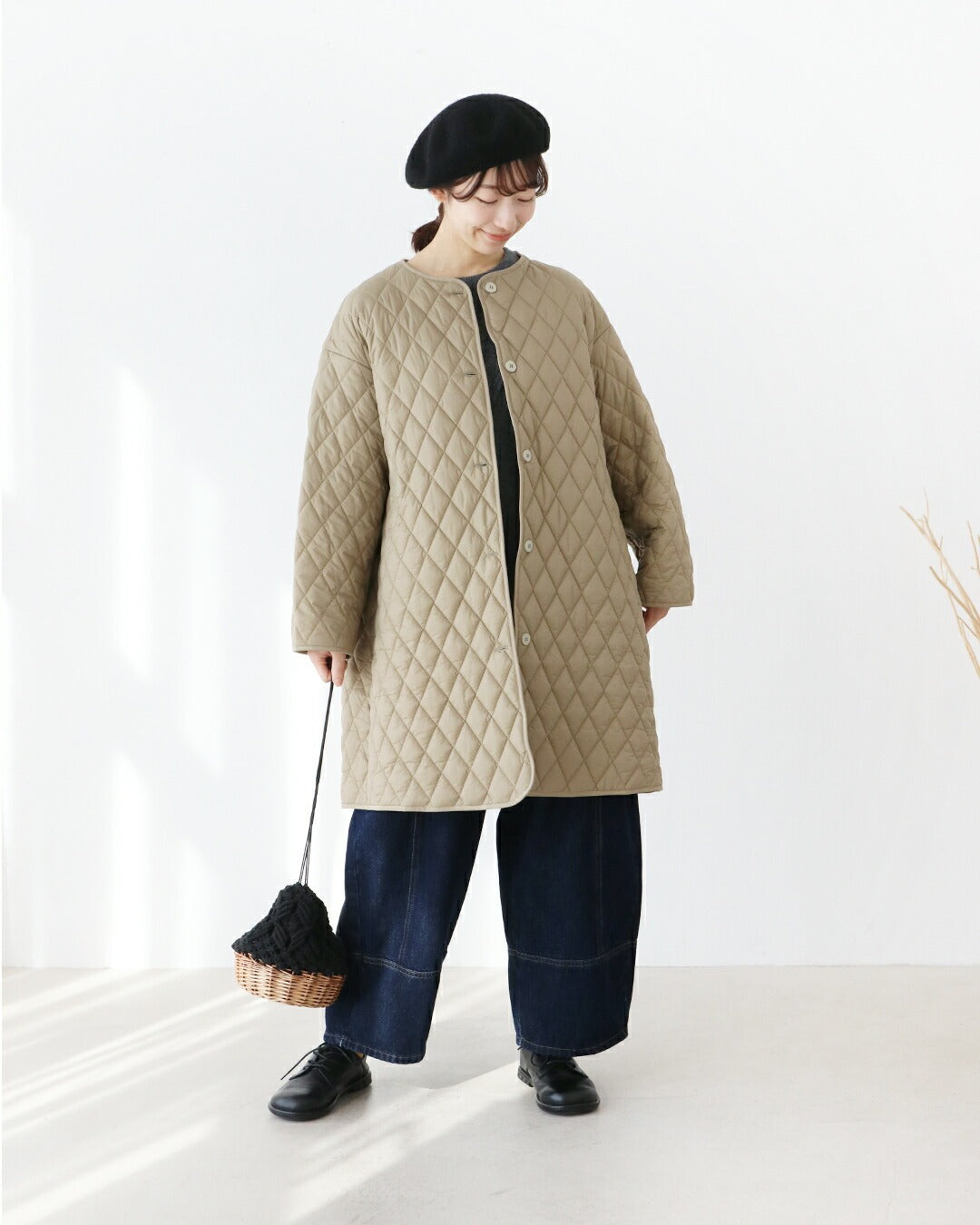 サンポクシェル sanpo kuschel 取り外し可能なライナー付きコート （アイボリー） アイボリー