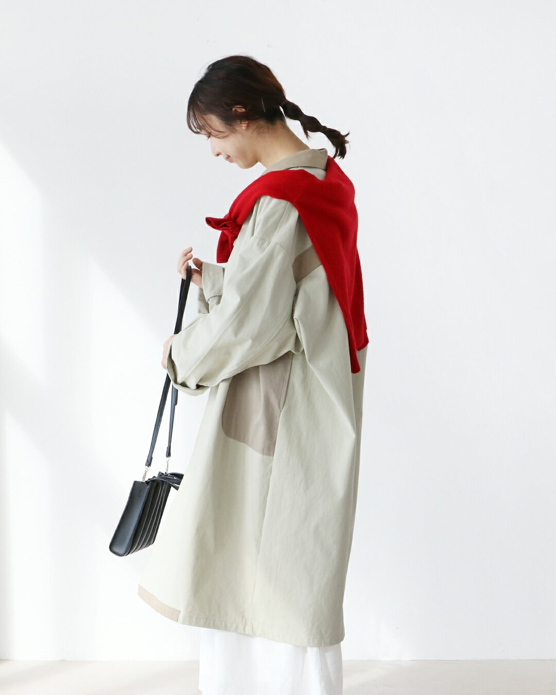 サンポクシェル sanpo kuschel 取り外し可能なライナー付きコート （アイボリー） アイボリー