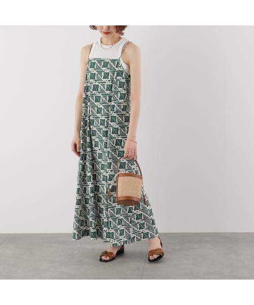 サラ マリカ Sara mallika Sara mallika ワンピース Cotton Poplin Print Dress 020551SM1 （GREEN/グリーン×アイボリー） GREEN/グリーン×アイボリー