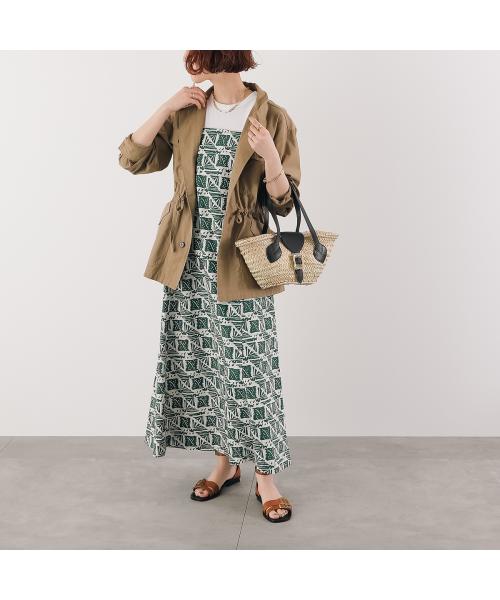 サラ マリカ Sara mallika Sara mallika ワンピース Cotton Poplin Print Dress 020551SM1 （GREEN/グリーン×アイボリー） GREEN/グリーン×アイボリー