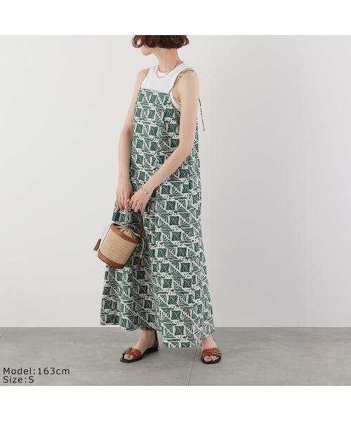 サラ マリカ Sara mallika Sara mallika ワンピース Cotton Poplin Print Dress 020551SM1 （GREEN/グリーン×アイボリー） GREEN/グリーン×アイボリー