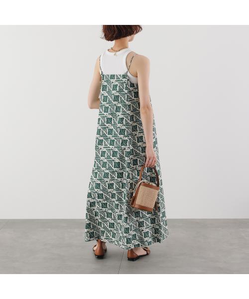 サラ マリカ Sara mallika Sara mallika ワンピース Cotton Poplin Print Dress 020551SM1 （GREEN/グリーン×アイボリー） GREEN/グリーン×アイボリー