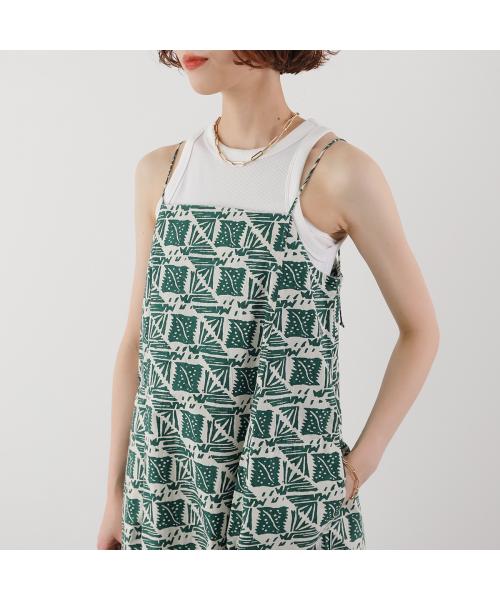 サラ マリカ Sara mallika Sara mallika ワンピース Cotton Poplin Print Dress 020551SM1 （GREEN/グリーン×アイボリー） GREEN/グリーン×アイボリー
