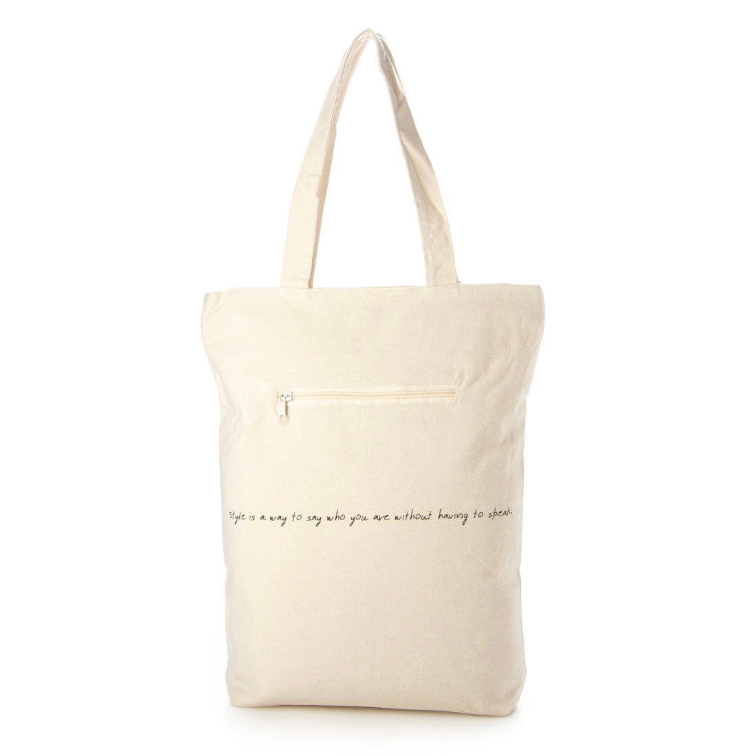 モーヴ mauve [mauve] キャンバス トートバッグ A5対応 薄型 軽量 ファスナー開閉 通勤 通学 普段使い レディース メンズ 男女兼用 手提げバッグ（Cuctas X ブラック） （ホワイト） ホワイト