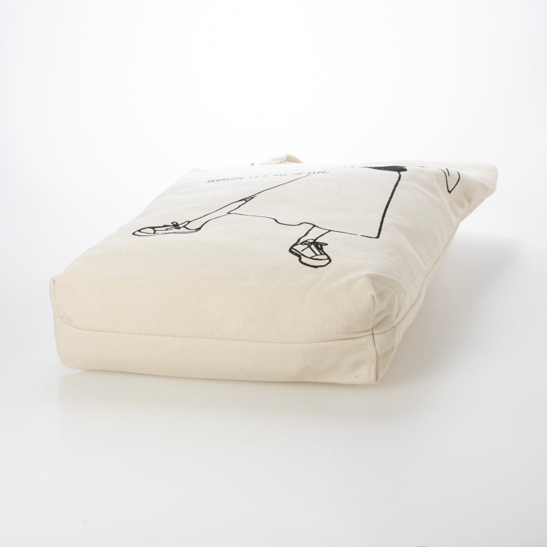 モーヴ mauve [mauve] キャンバス トートバッグ A5対応 薄型 軽量 ファスナー開閉 通勤 通学 普段使い レディース メンズ 男女兼用 手提げバッグ（Cuctas X ブラック） （ホワイト） ホワイト