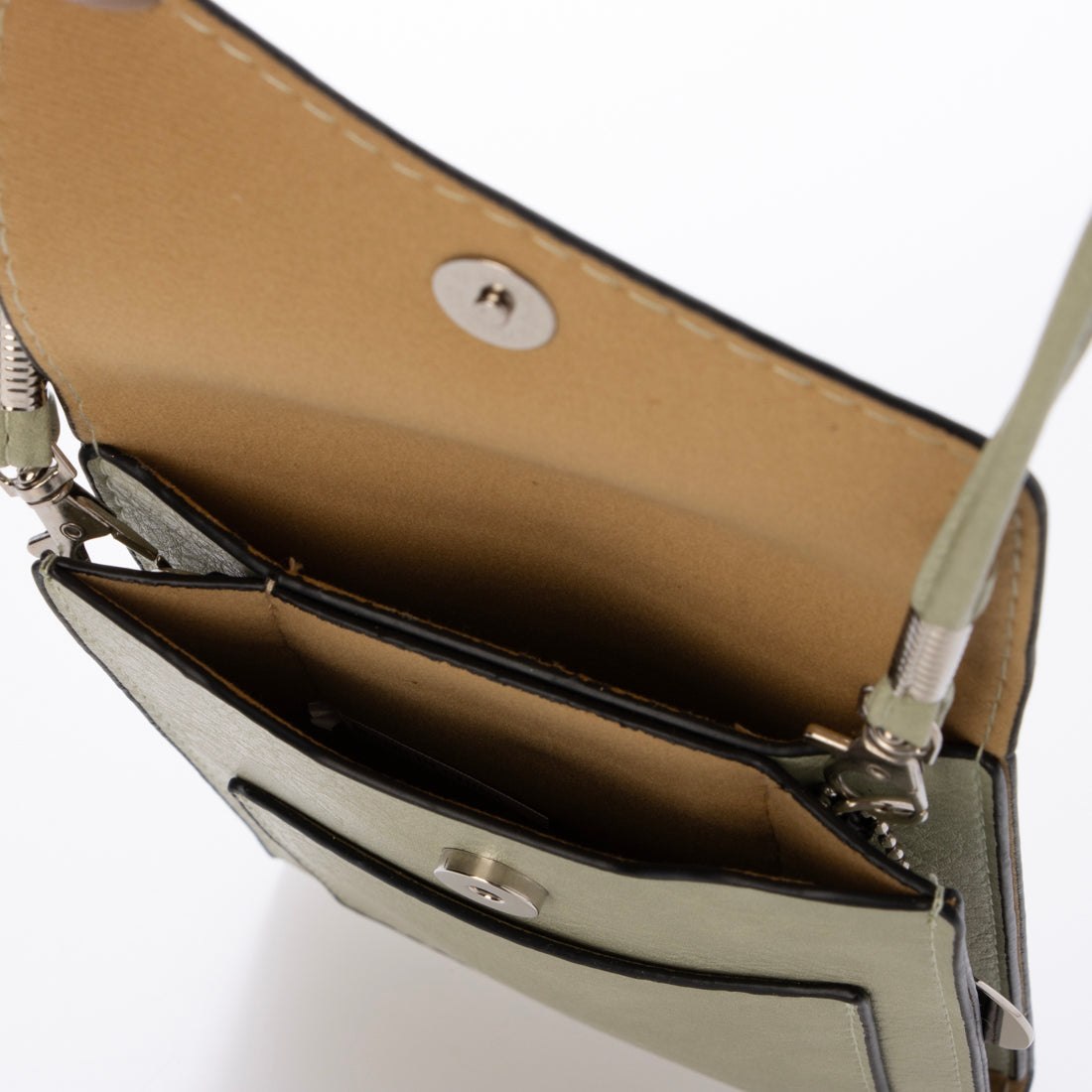 モーヴ mauve フラップデザインスマホショルダー （カーキ） カーキ