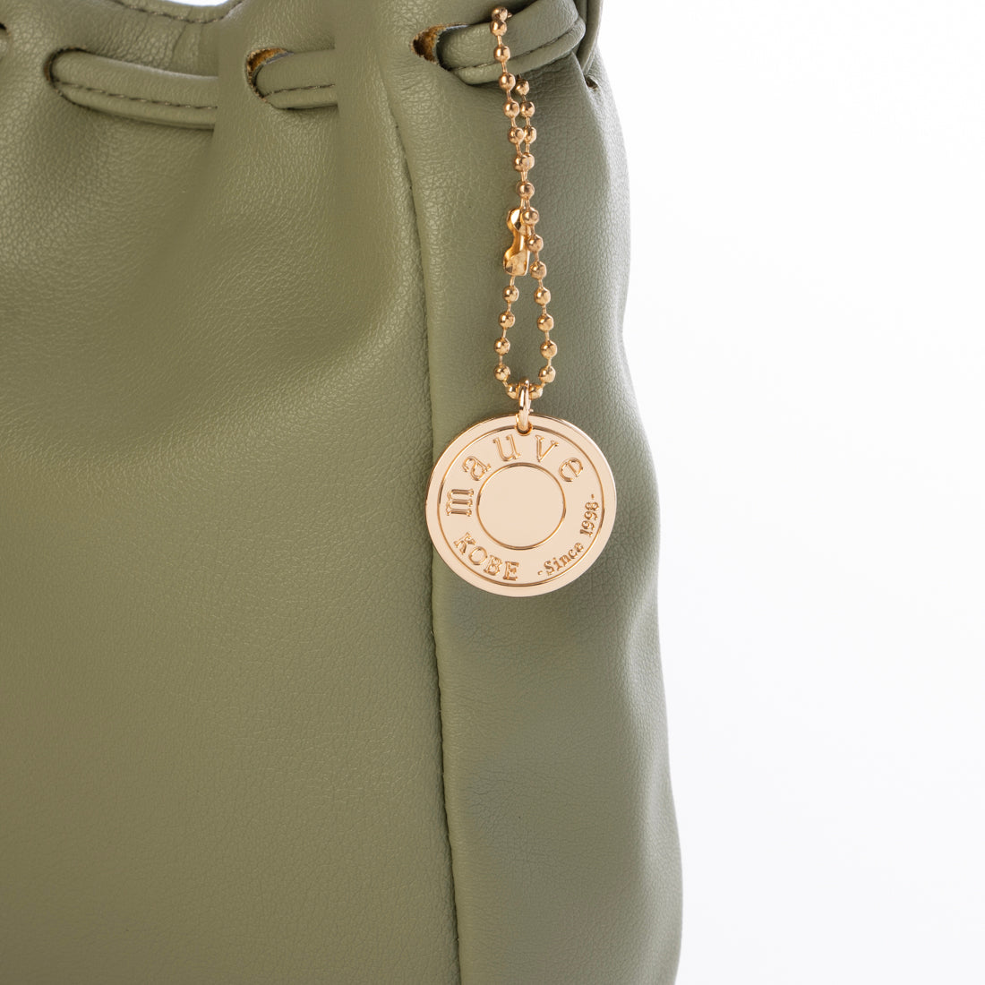 モーヴ mauve シンプル巾着スマホショルダー （カーキ） カーキ