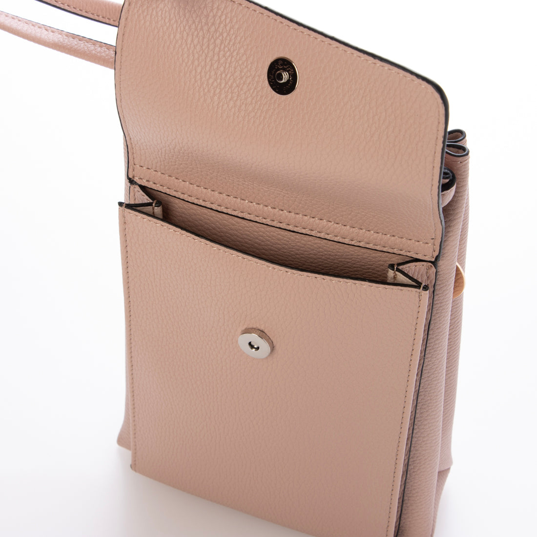 モーヴ mauve スマホショルダー 外ポケット付き ミニショルダー （ピンク） ピンク