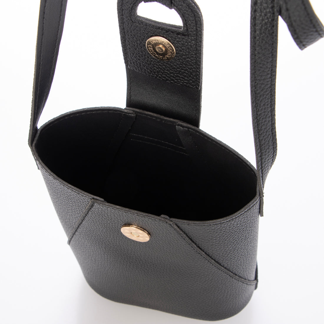 モーヴ mauve スマホショルダー ベルトフラップミニショルダーバッグ（ブラック） （ブラック） ブラック