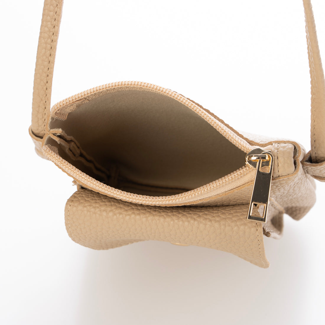 モーヴ mauve フロントフラップポケットスマホショルダー （ベージュ） ベージュ