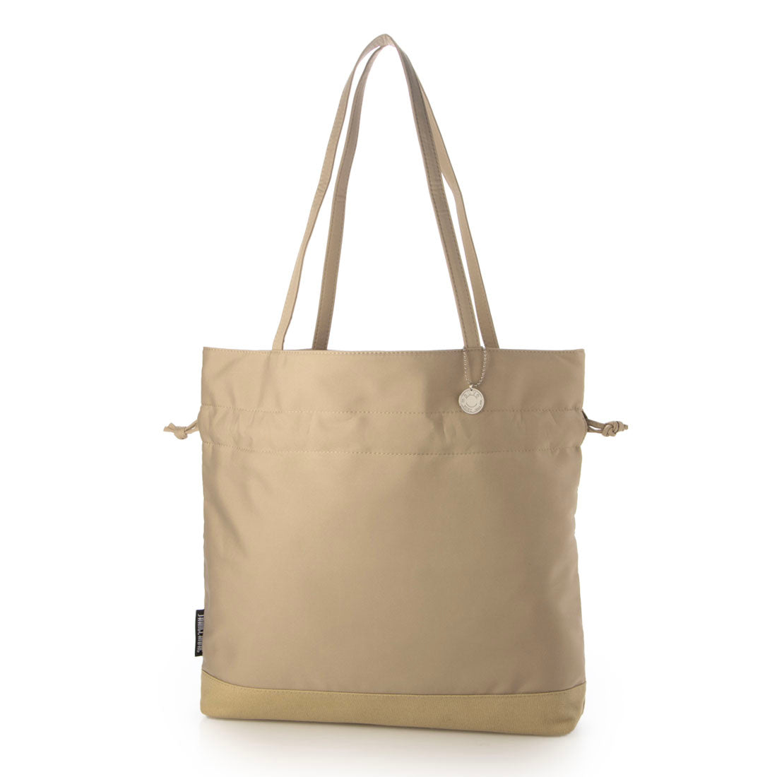 モーヴ mauve ナイロン巾着トートバッグ レディース 軽量 キャンバス切り替え 2WAY （ベージュ） ベージュ