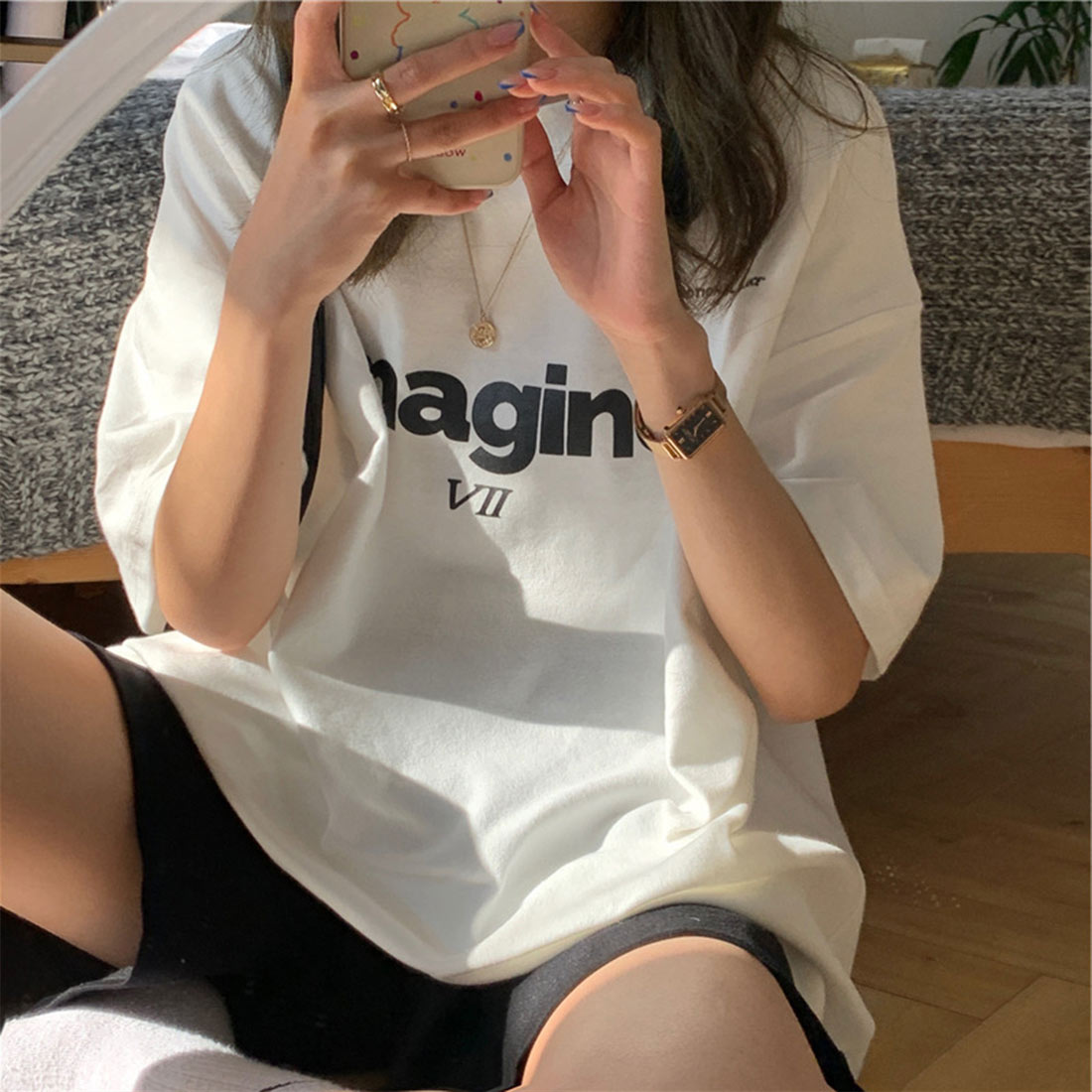 メゾンドラティール maison de LATIR 半袖ロゴTシャツ （ホワイト） ホワイト
