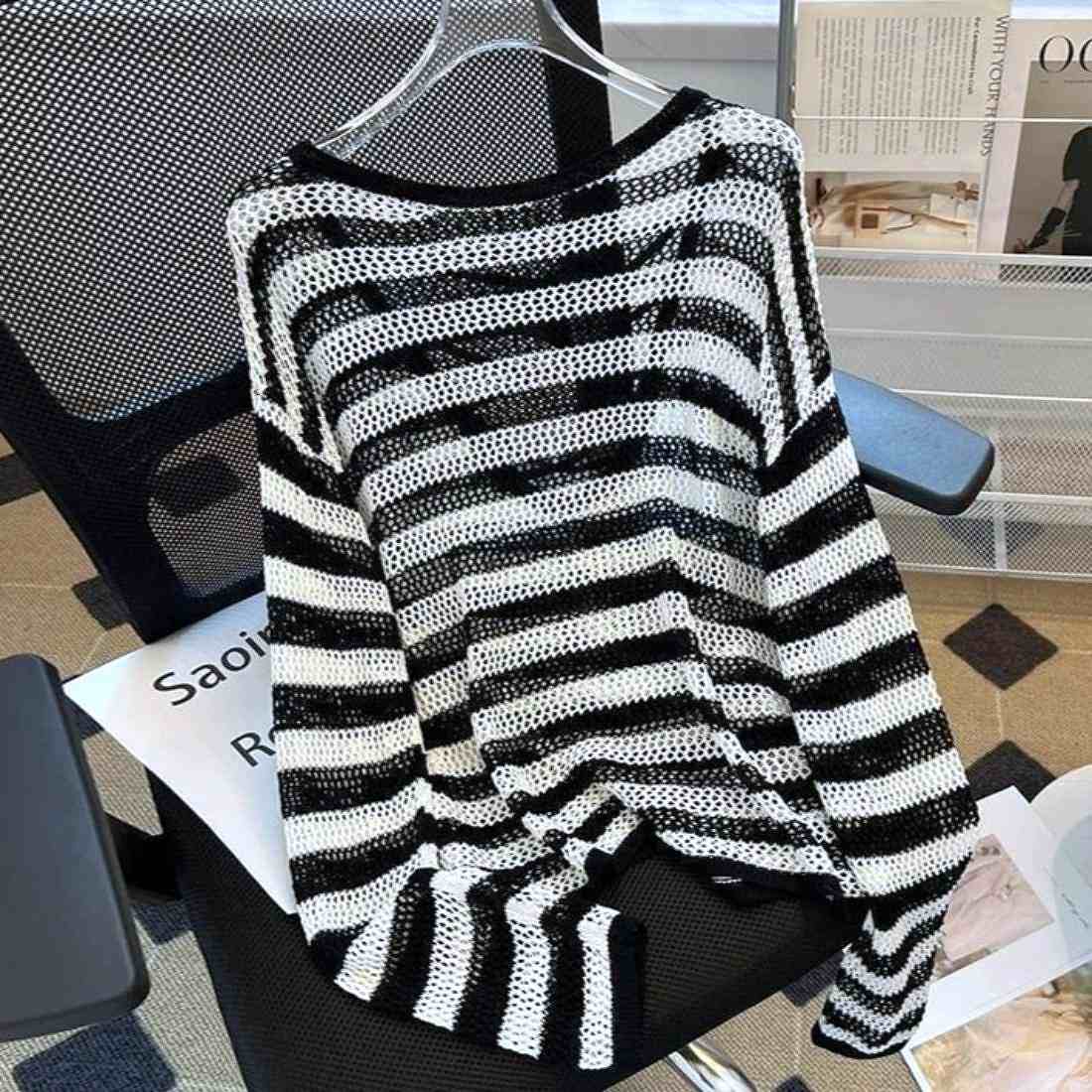 メゾンドラティール maison de LATIR 大人の抜け感を演出するシアートップス （ホワイト） ホワイト