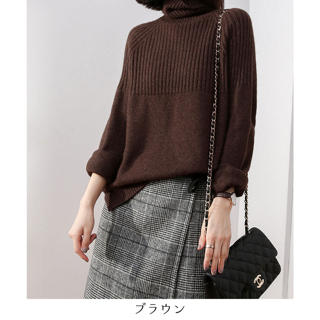 メゾンドラティール maison de LATIR レディース  タートルネックニット