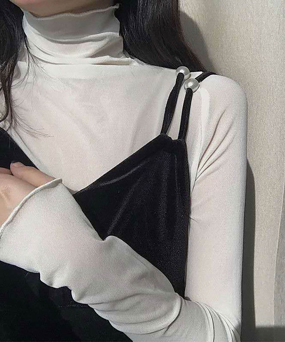 メゾンドラティール maison de LATIR 重ね着用アイテムインナーウェアー シアー素材 （ホワイト） ホワイト