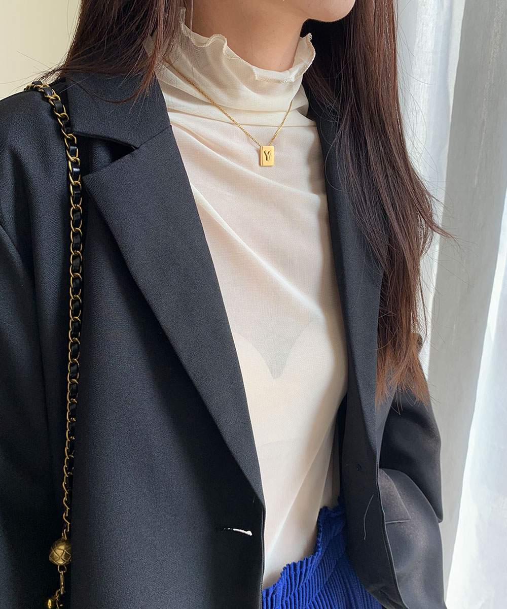 メゾンドラティール maison de LATIR 重ね着用アイテムインナーウェアー シアー素材 （ホワイト） ホワイト