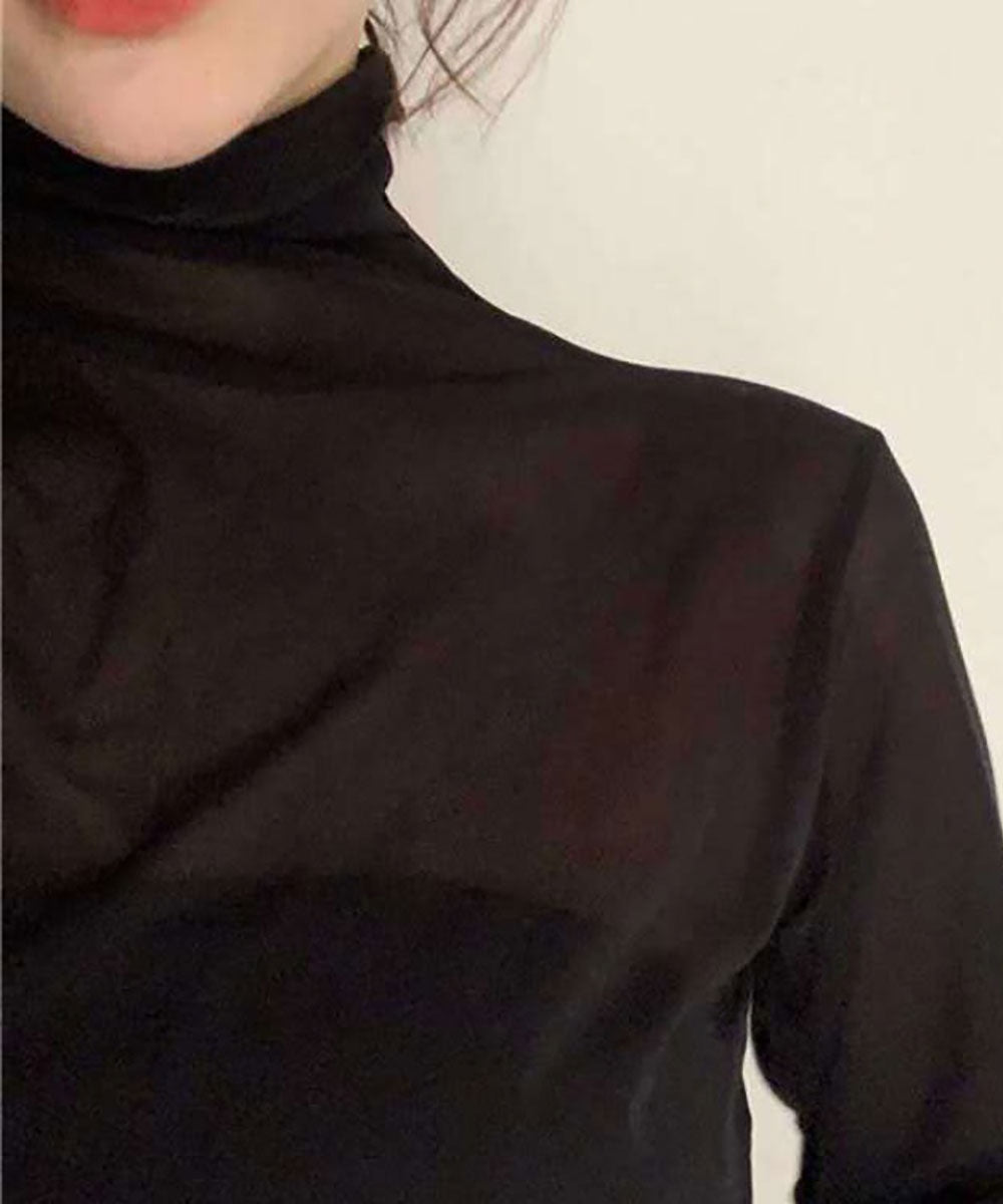 メゾンドラティール maison de LATIR 重ね着用アイテムインナーウェアー シアー素材 （ホワイト） ホワイト