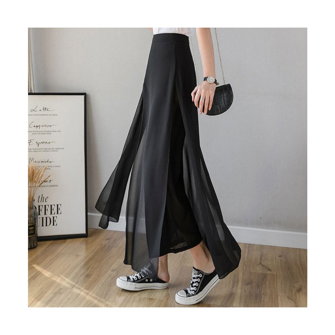 Maison de LATIR Draped wide pants Easy pants