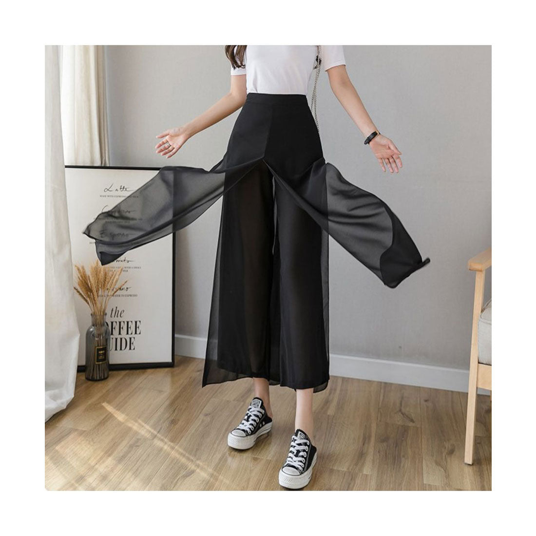 Maison de LATIR Draped wide pants Easy pants