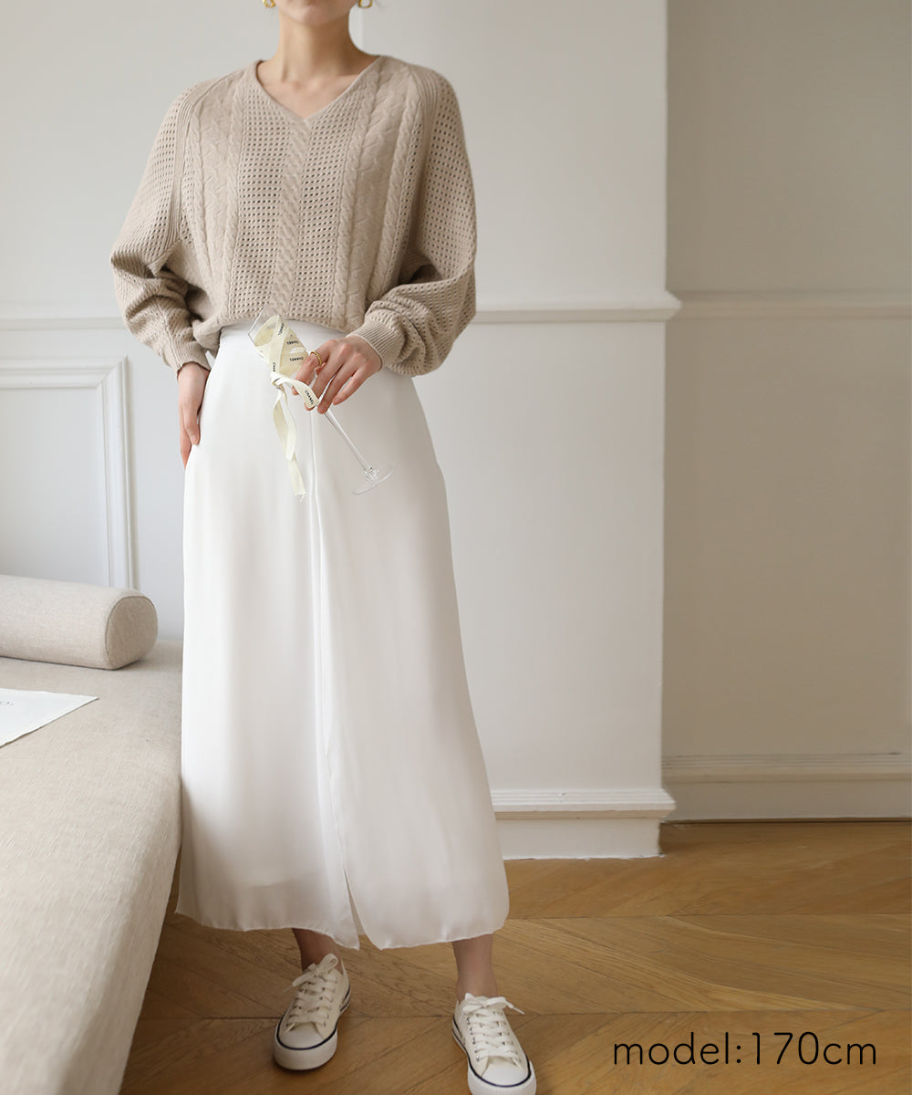 Maison de LATIR Draped wide pants Easy pants