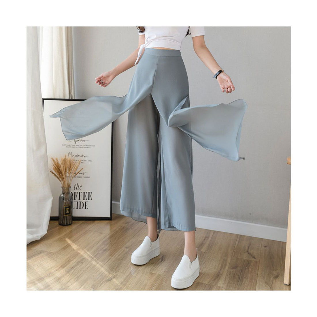 Maison de LATIR Draped wide pants Easy pants