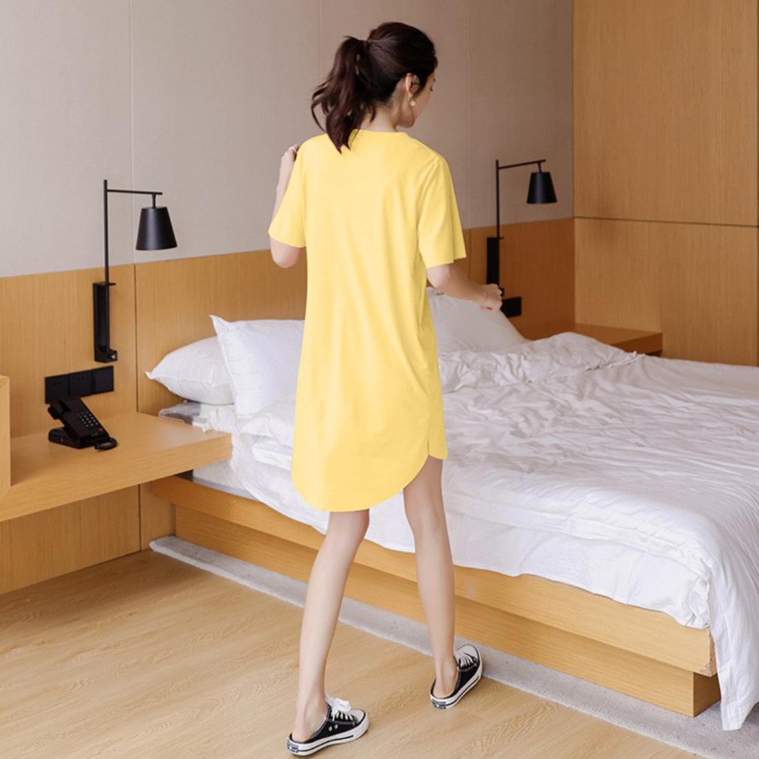 メゾンドラティール maison de LATIR Tシャツワンピース ミドル丈 ラウンドネック （バイオレット） バイオレット