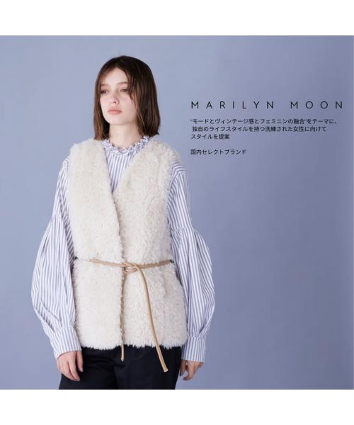 マリリンムーン MARILYN MOON MARILYN MOON SOI-MeME ブラウス 4251-111 ビーズ バルーン （05/WHITE/ホワイト） 05/WHITE/ホワイト
