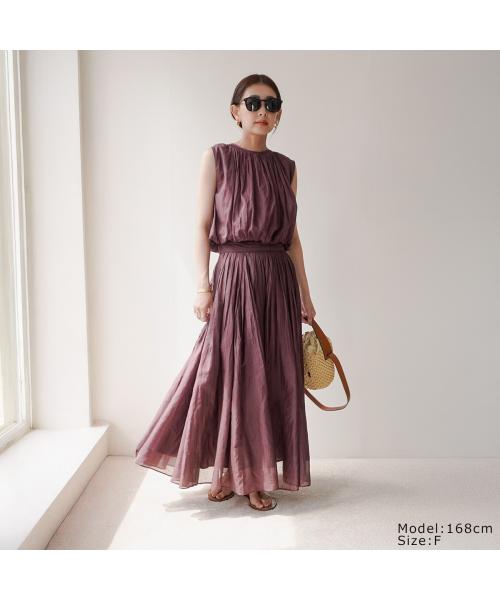 マリリンムーン MARILYN MOON MARILYN MOON ブラウス 4252-150 シアー コットン バルーン （45/BROWN） 45/BROWN