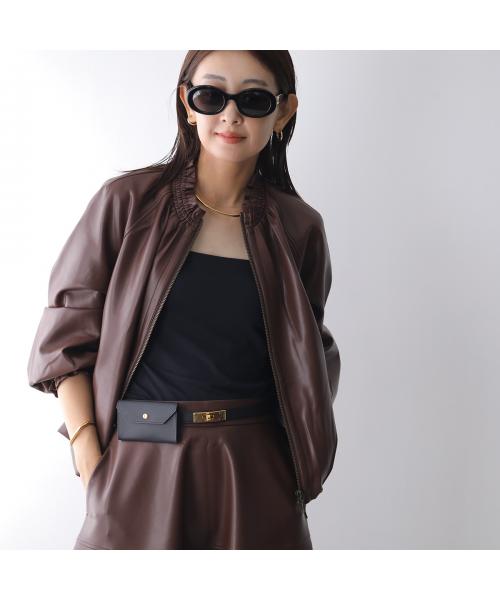 マリリンムーン MARILYN MOON MARILYN MOON ブルゾン soft eco-leather blouson 4253-127 （49/D-BROWN） 49/D-BROWN