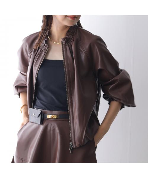マリリンムーン MARILYN MOON MARILYN MOON ブルゾン soft eco-leather blouson 4253-127 （49/D-BROWN） 49/D-BROWN