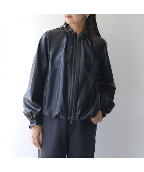 マリリンムーン MARILYN MOON MARILYN MOON ブルゾン soft eco-leather blouson 4253-127 （49/D-BROWN） 49/D-BROWN