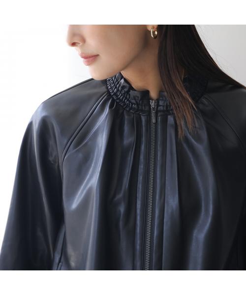 マリリンムーン MARILYN MOON MARILYN MOON ブルゾン soft eco-leather blouson 4253-127 （49/D-BROWN） 49/D-BROWN