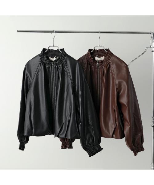 マリリンムーン MARILYN MOON MARILYN MOON ブルゾン soft eco-leather blouson 4253-127 （49/D-BROWN） 49/D-BROWN