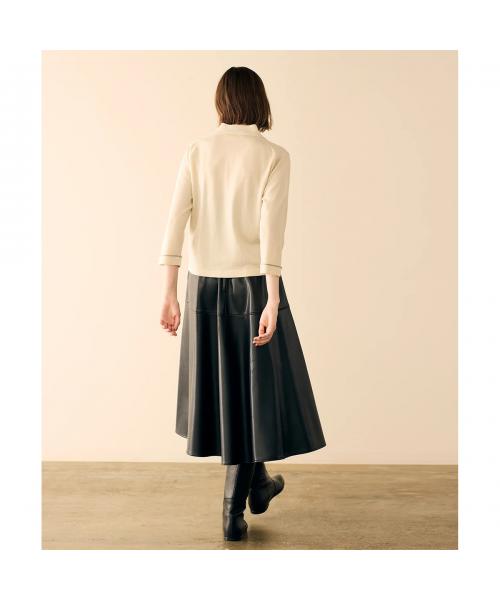 マリリンムーン MARILYN MOON MARILYN MOON スカート soft eco-leather circular skirt （49/D-BROWN） 49/D-BROWN