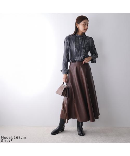マリリンムーン MARILYN MOON MARILYN MOON スカート soft eco-leather circular skirt （49/D-BROWN） 49/D-BROWN
