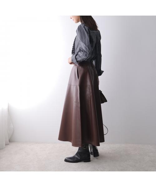 マリリンムーン MARILYN MOON MARILYN MOON スカート soft eco-leather circular skirt （49/D-BROWN） 49/D-BROWN