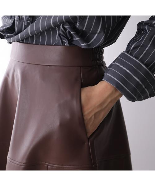 マリリンムーン MARILYN MOON MARILYN MOON スカート soft eco-leather circular skirt （49/D-BROWN） 49/D-BROWN