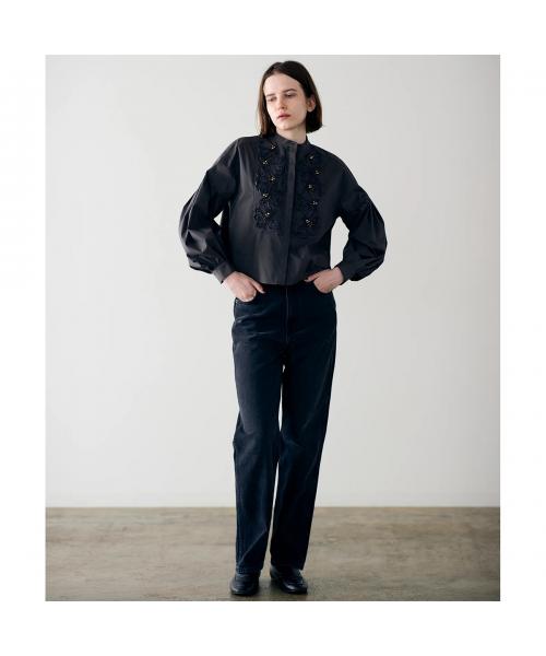 マリリンムーン MARILYN MOON MARILYN MOON SOI-MeME ブラウス code embroidery pearl blouse （06/O-WHITE） 06/O-WHITE